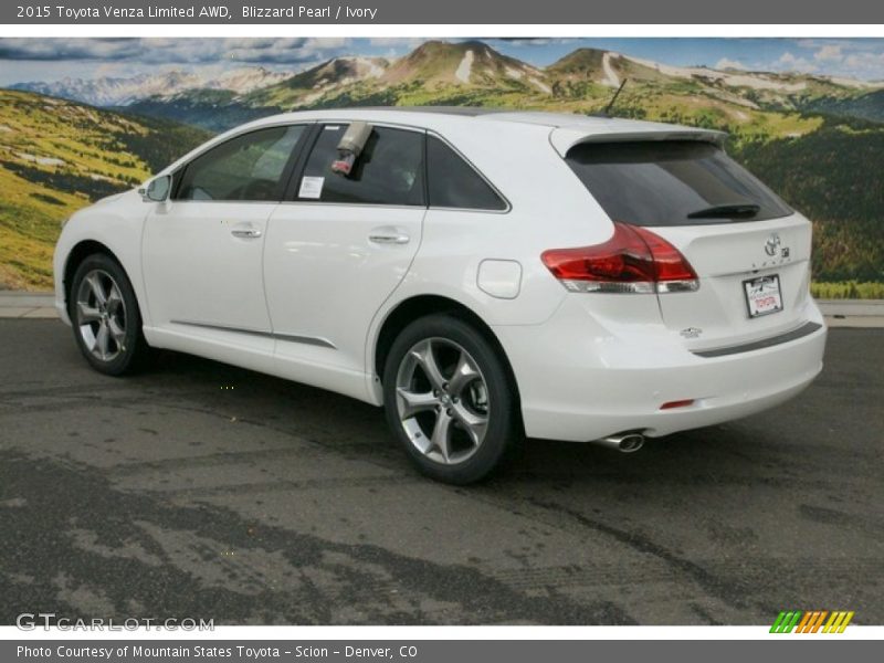 Blizzard Pearl / Ivory 2015 Toyota Venza Limited AWD