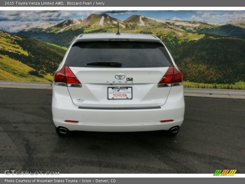 Blizzard Pearl / Ivory 2015 Toyota Venza Limited AWD