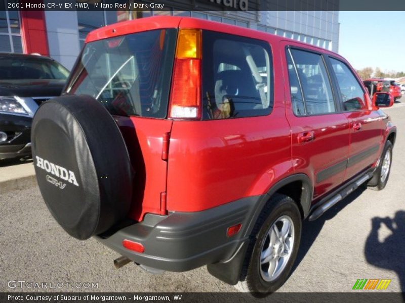 Milano Red / Dark Gray 2001 Honda CR-V EX 4WD
