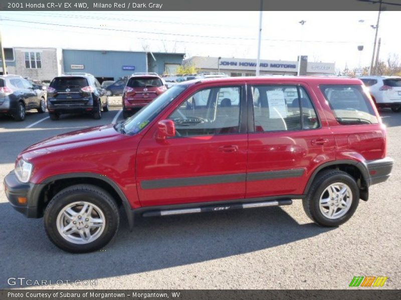 Milano Red / Dark Gray 2001 Honda CR-V EX 4WD