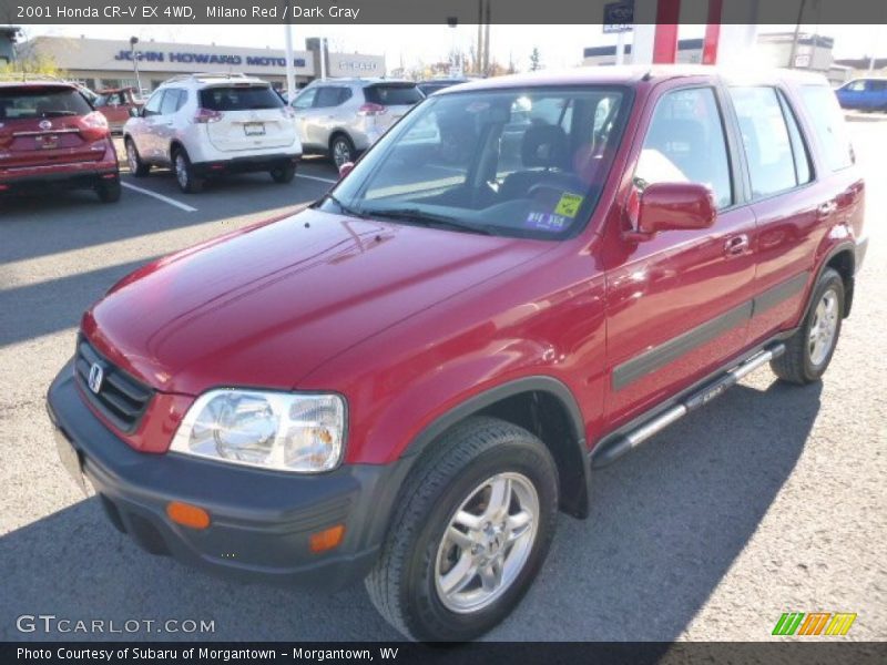 Milano Red / Dark Gray 2001 Honda CR-V EX 4WD