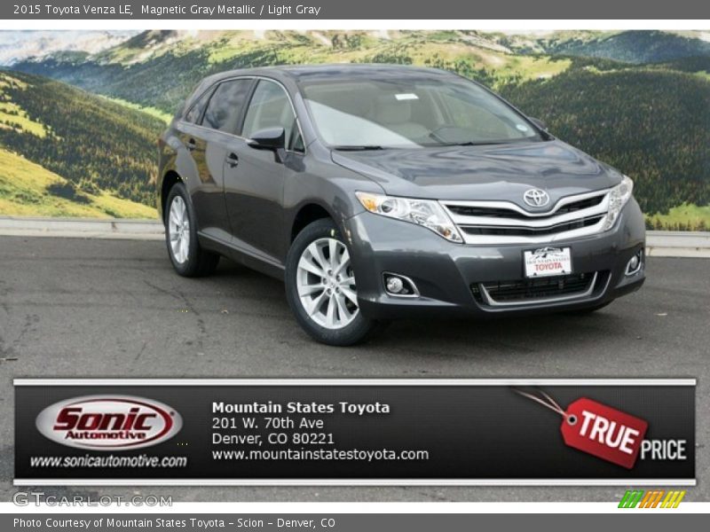 Magnetic Gray Metallic / Light Gray 2015 Toyota Venza LE