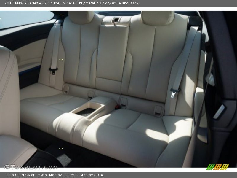 Mineral Grey Metallic / Ivory White and Black 2015 BMW 4 Series 435i Coupe