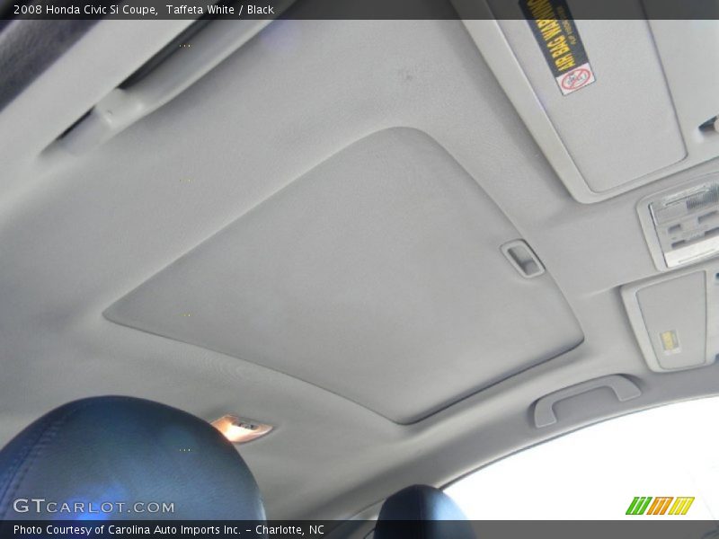 Taffeta White / Black 2008 Honda Civic Si Coupe