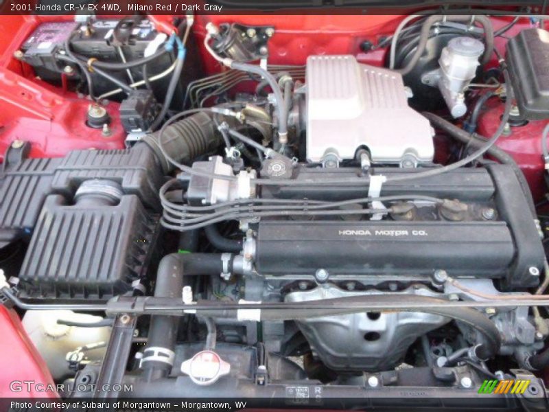 Milano Red / Dark Gray 2001 Honda CR-V EX 4WD