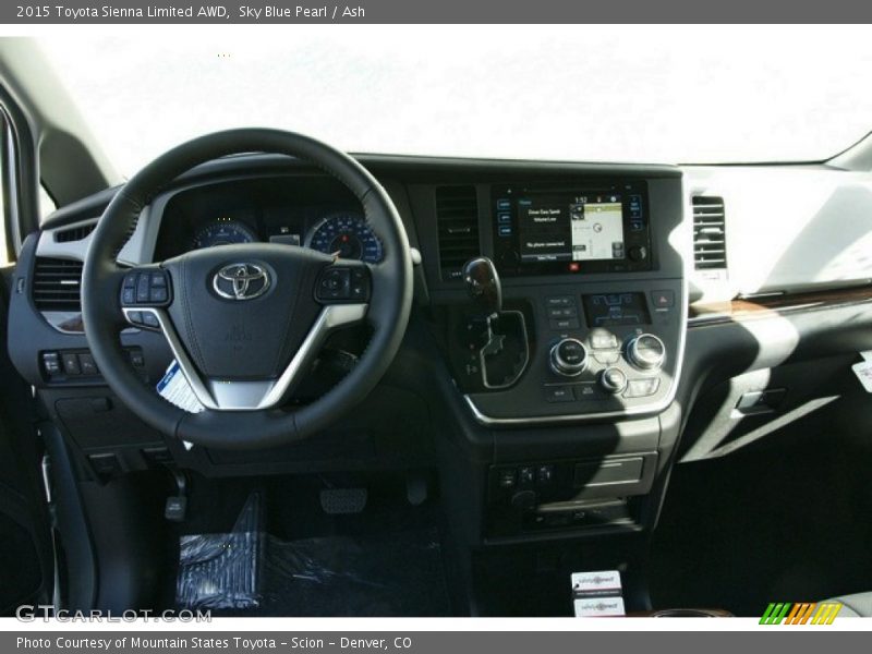Sky Blue Pearl / Ash 2015 Toyota Sienna Limited AWD