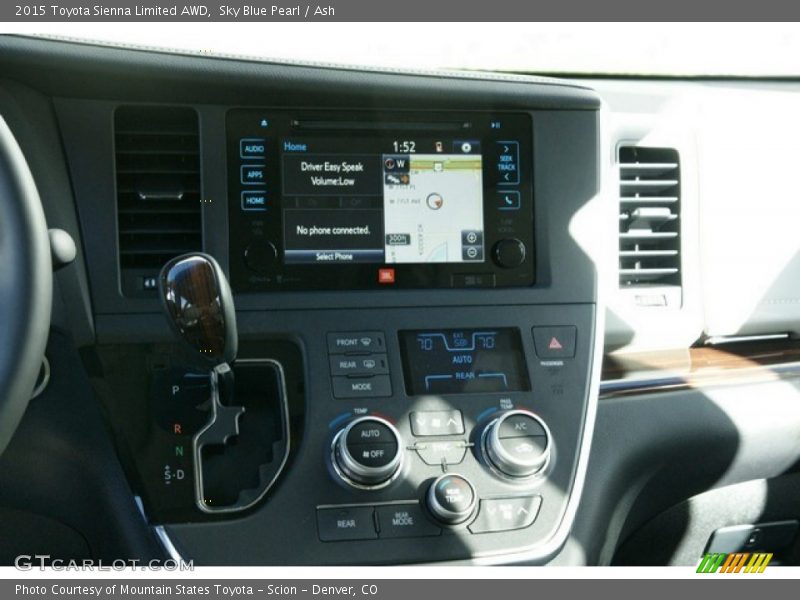 Sky Blue Pearl / Ash 2015 Toyota Sienna Limited AWD