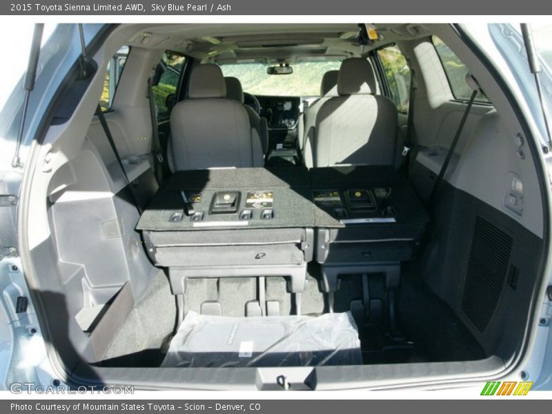 Sky Blue Pearl / Ash 2015 Toyota Sienna Limited AWD