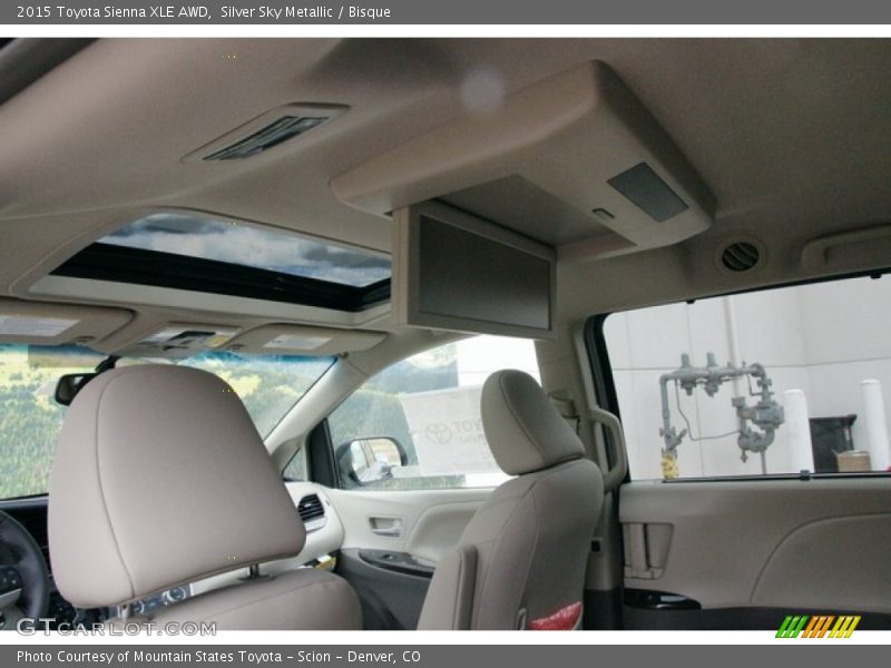 Silver Sky Metallic / Bisque 2015 Toyota Sienna XLE AWD