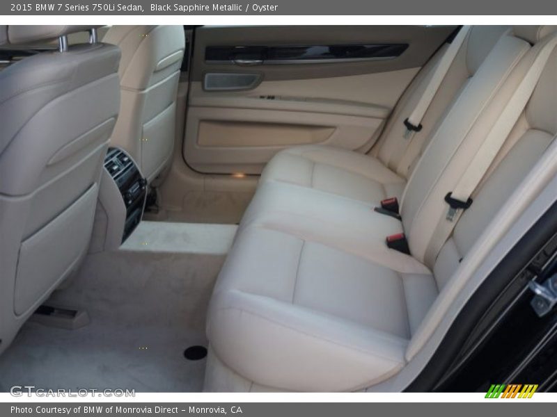 Black Sapphire Metallic / Oyster 2015 BMW 7 Series 750Li Sedan