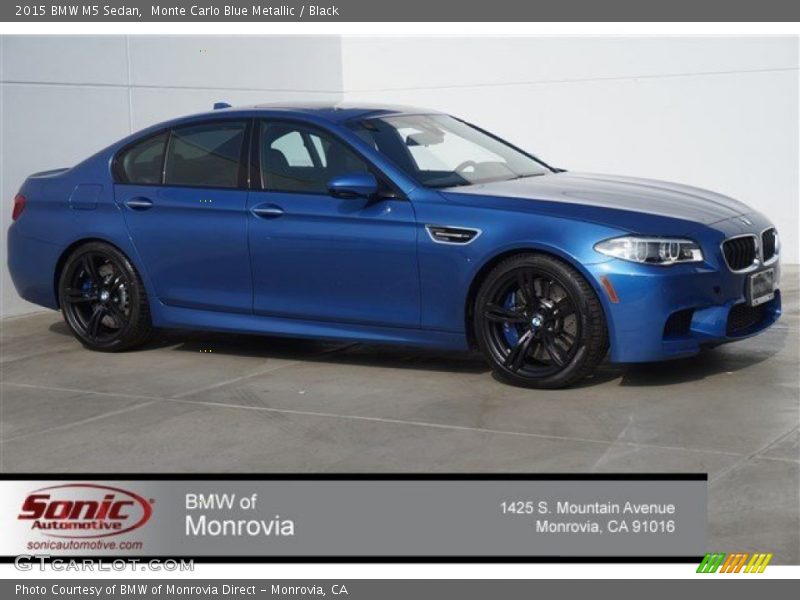 Monte Carlo Blue Metallic / Black 2015 BMW M5 Sedan