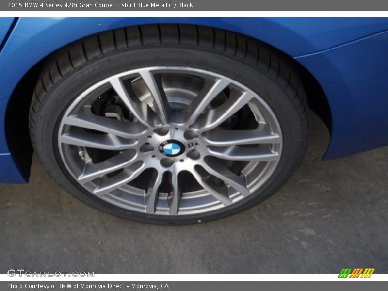 Estoril Blue Metallic / Black 2015 BMW 4 Series 428i Gran Coupe