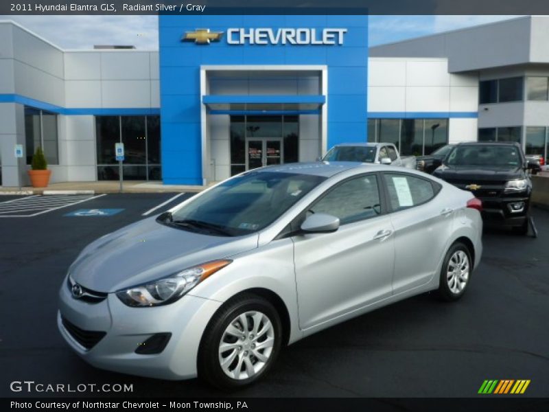 Radiant Silver / Gray 2011 Hyundai Elantra GLS
