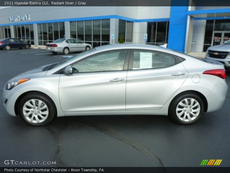 Radiant Silver / Gray 2011 Hyundai Elantra GLS
