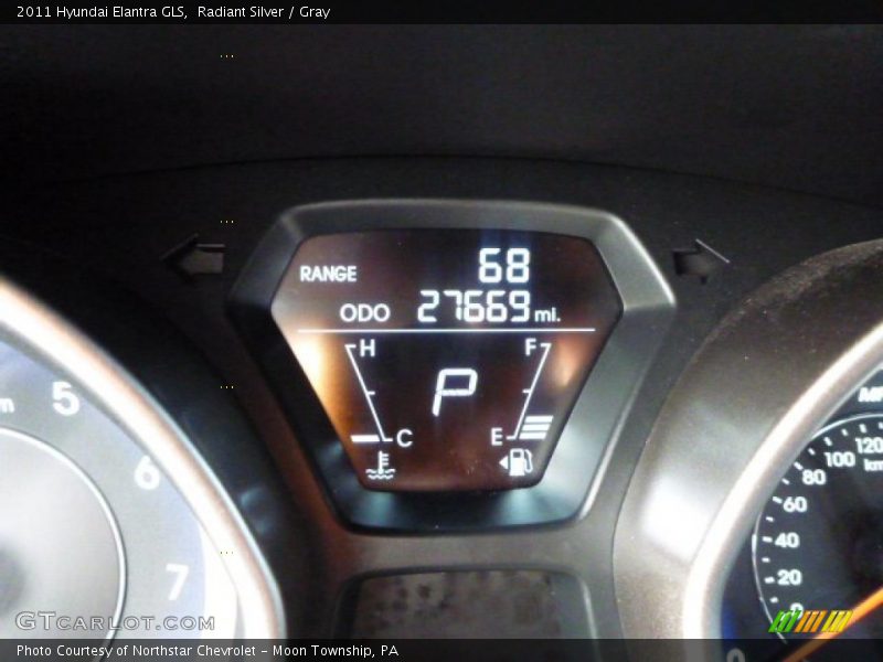 Radiant Silver / Gray 2011 Hyundai Elantra GLS