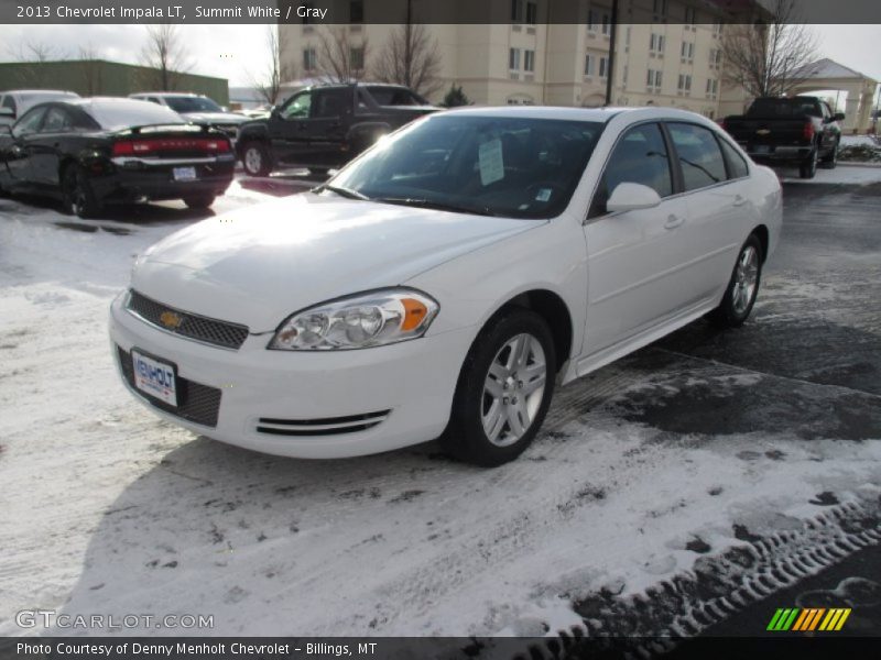 Summit White / Gray 2013 Chevrolet Impala LT