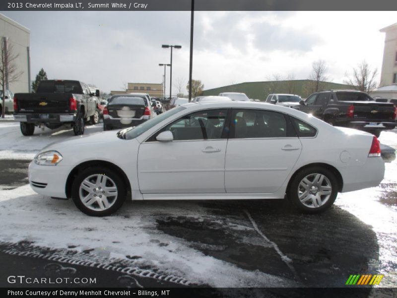 Summit White / Gray 2013 Chevrolet Impala LT