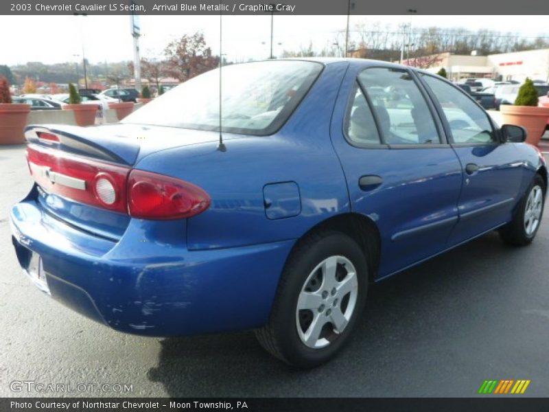 Arrival Blue Metallic / Graphite Gray 2003 Chevrolet Cavalier LS Sedan