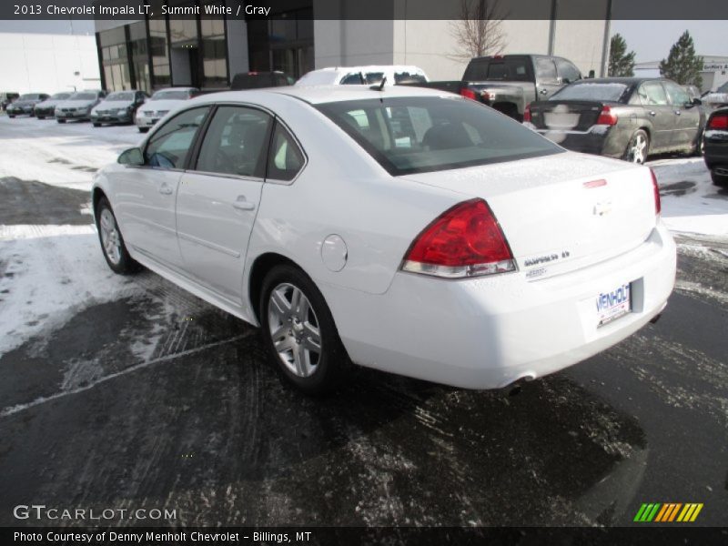 Summit White / Gray 2013 Chevrolet Impala LT