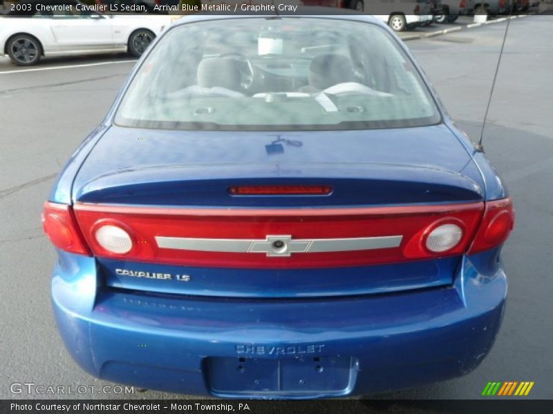 Arrival Blue Metallic / Graphite Gray 2003 Chevrolet Cavalier LS Sedan