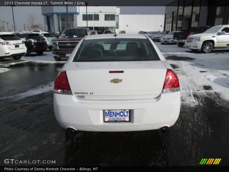 Summit White / Gray 2013 Chevrolet Impala LT