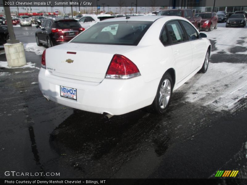 Summit White / Gray 2013 Chevrolet Impala LT