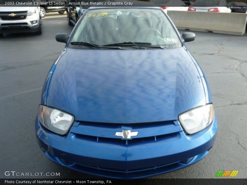Arrival Blue Metallic / Graphite Gray 2003 Chevrolet Cavalier LS Sedan