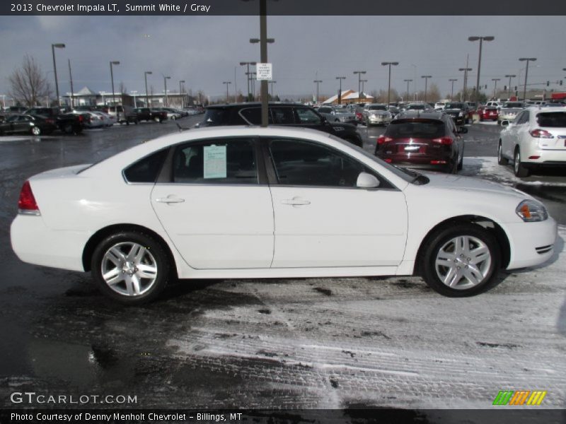 Summit White / Gray 2013 Chevrolet Impala LT