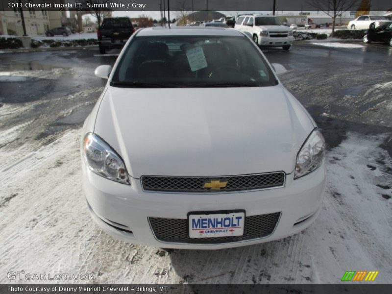 Summit White / Gray 2013 Chevrolet Impala LT