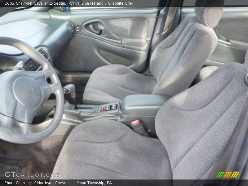 Arrival Blue Metallic / Graphite Gray 2003 Chevrolet Cavalier LS Sedan