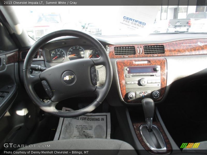 Summit White / Gray 2013 Chevrolet Impala LT