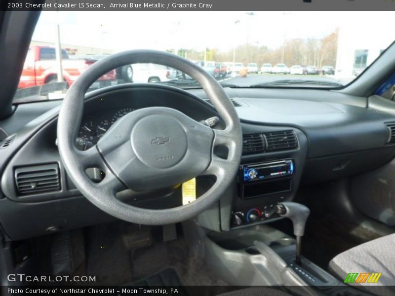 Arrival Blue Metallic / Graphite Gray 2003 Chevrolet Cavalier LS Sedan