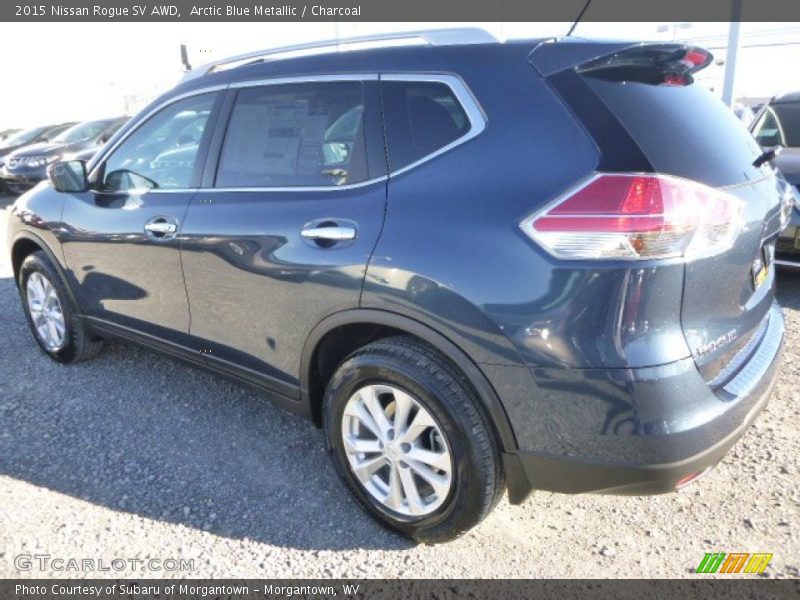 Arctic Blue Metallic / Charcoal 2015 Nissan Rogue SV AWD