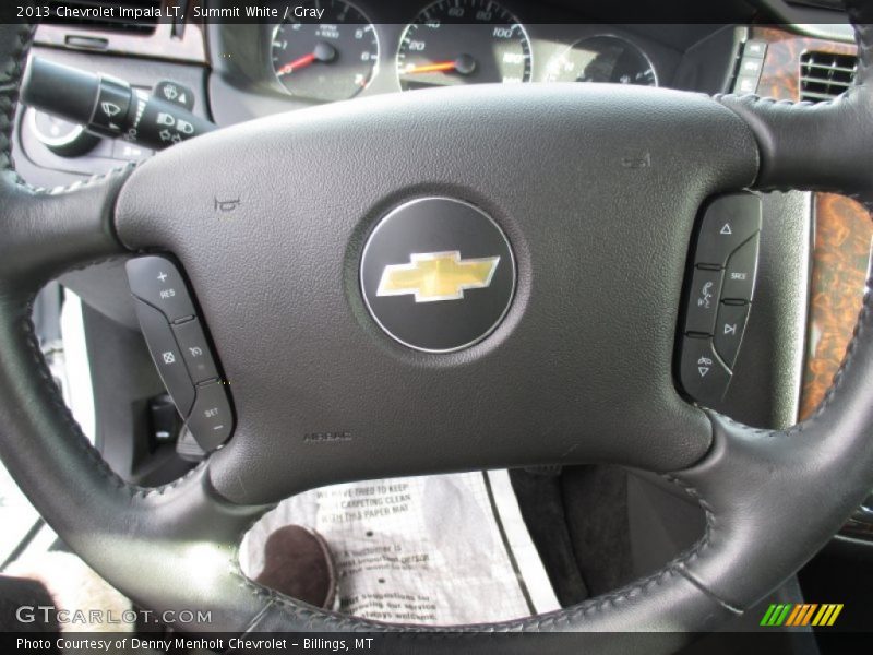 Summit White / Gray 2013 Chevrolet Impala LT