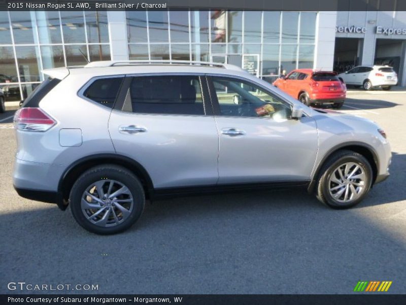 Brilliant Silver / Charcoal 2015 Nissan Rogue SL AWD