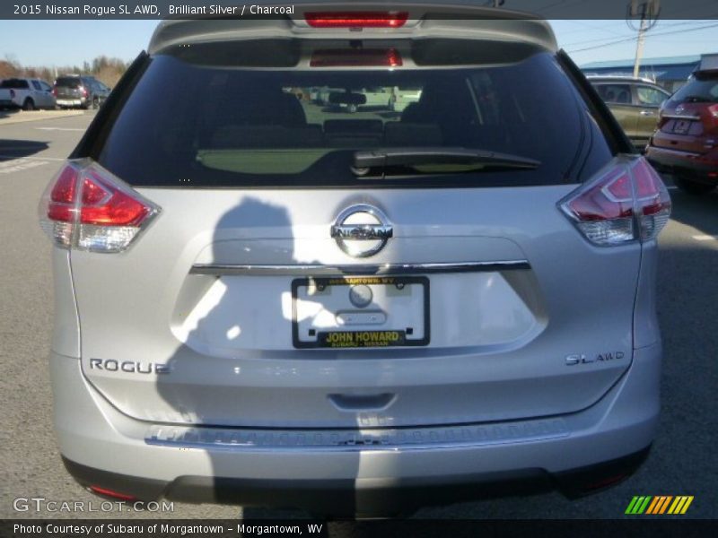 Brilliant Silver / Charcoal 2015 Nissan Rogue SL AWD