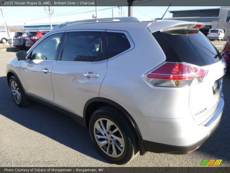 Brilliant Silver / Charcoal 2015 Nissan Rogue SL AWD