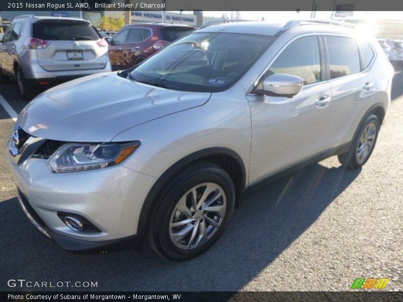 Brilliant Silver / Charcoal 2015 Nissan Rogue SL AWD