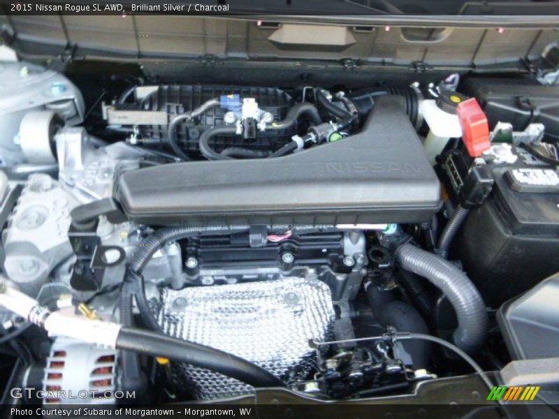 Brilliant Silver / Charcoal 2015 Nissan Rogue SL AWD