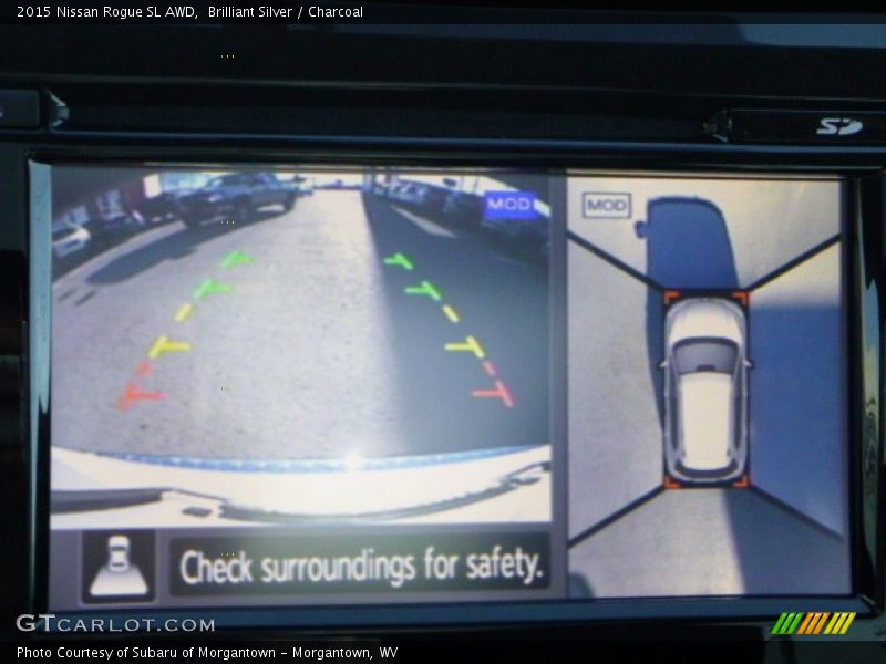 Brilliant Silver / Charcoal 2015 Nissan Rogue SL AWD