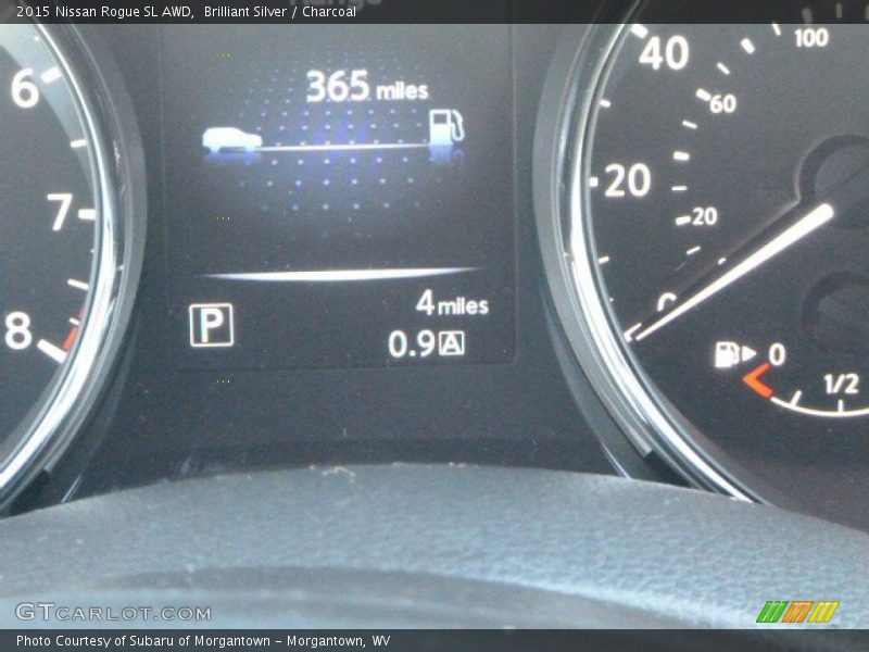 Brilliant Silver / Charcoal 2015 Nissan Rogue SL AWD