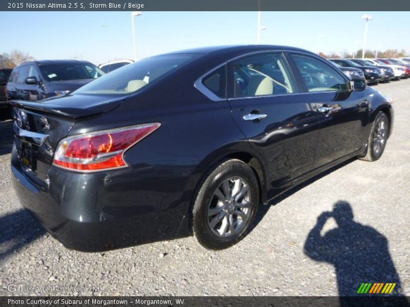 Storm Blue / Beige 2015 Nissan Altima 2.5 S