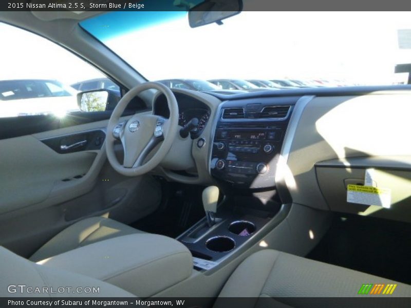 Storm Blue / Beige 2015 Nissan Altima 2.5 S