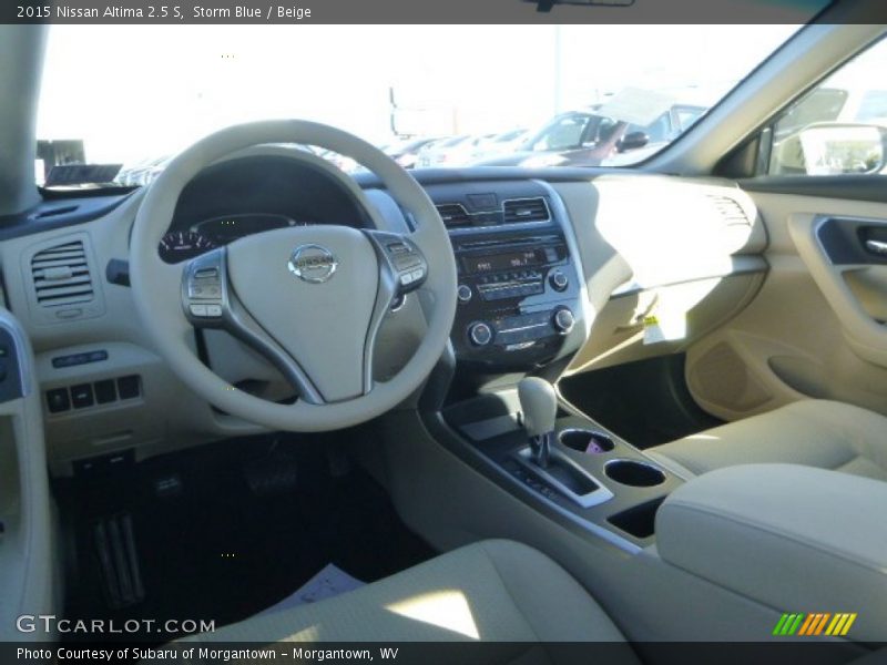 Storm Blue / Beige 2015 Nissan Altima 2.5 S