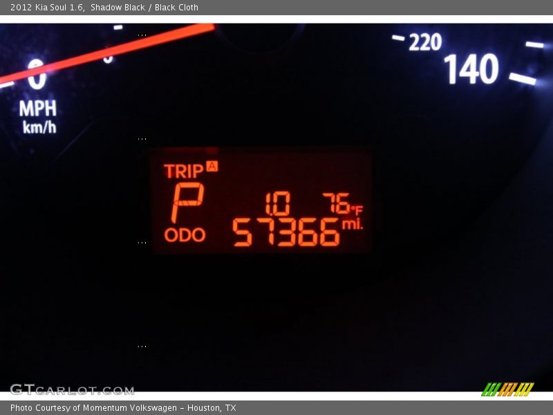 Shadow Black / Black Cloth 2012 Kia Soul 1.6