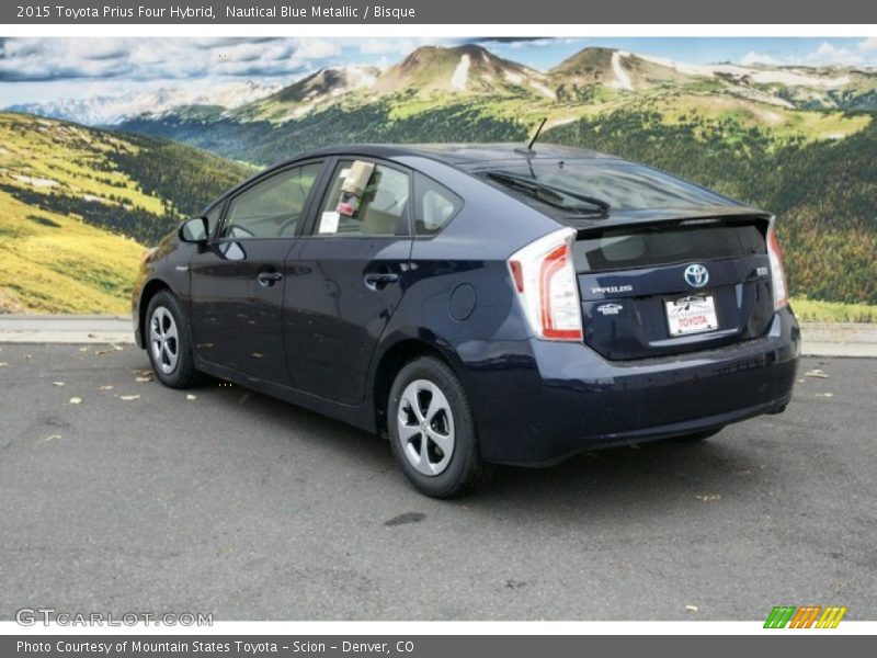 Nautical Blue Metallic / Bisque 2015 Toyota Prius Four Hybrid