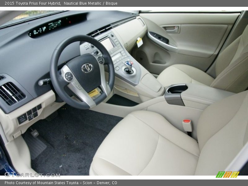 2015 Prius Four Hybrid Bisque Interior