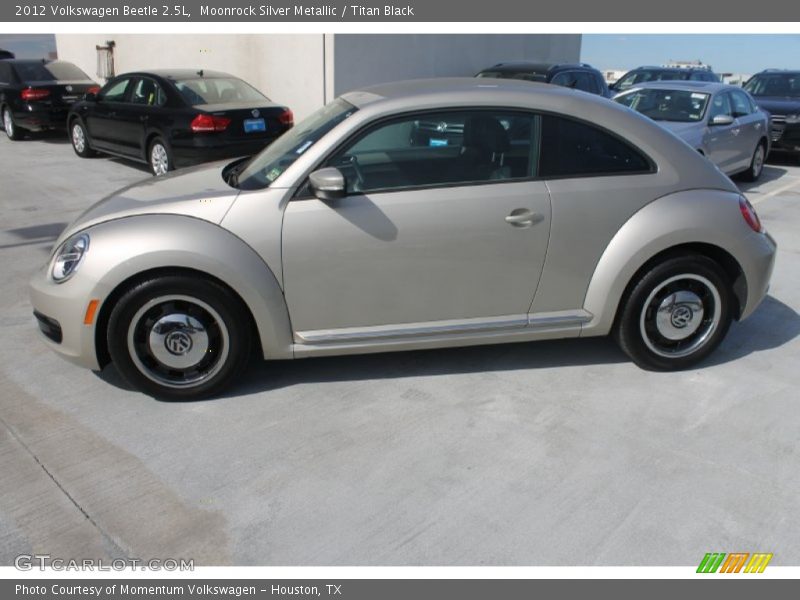 Moonrock Silver Metallic / Titan Black 2012 Volkswagen Beetle 2.5L
