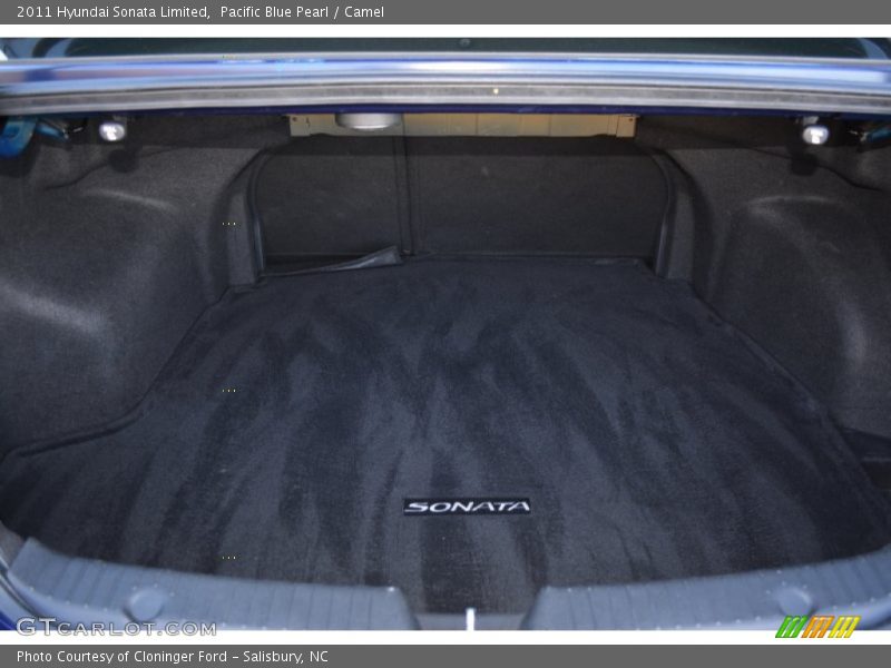 Pacific Blue Pearl / Camel 2011 Hyundai Sonata Limited