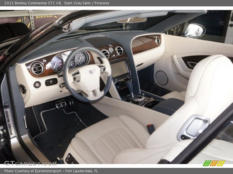 Dark Gray Satin / Porpoise 2013 Bentley Continental GTC V8